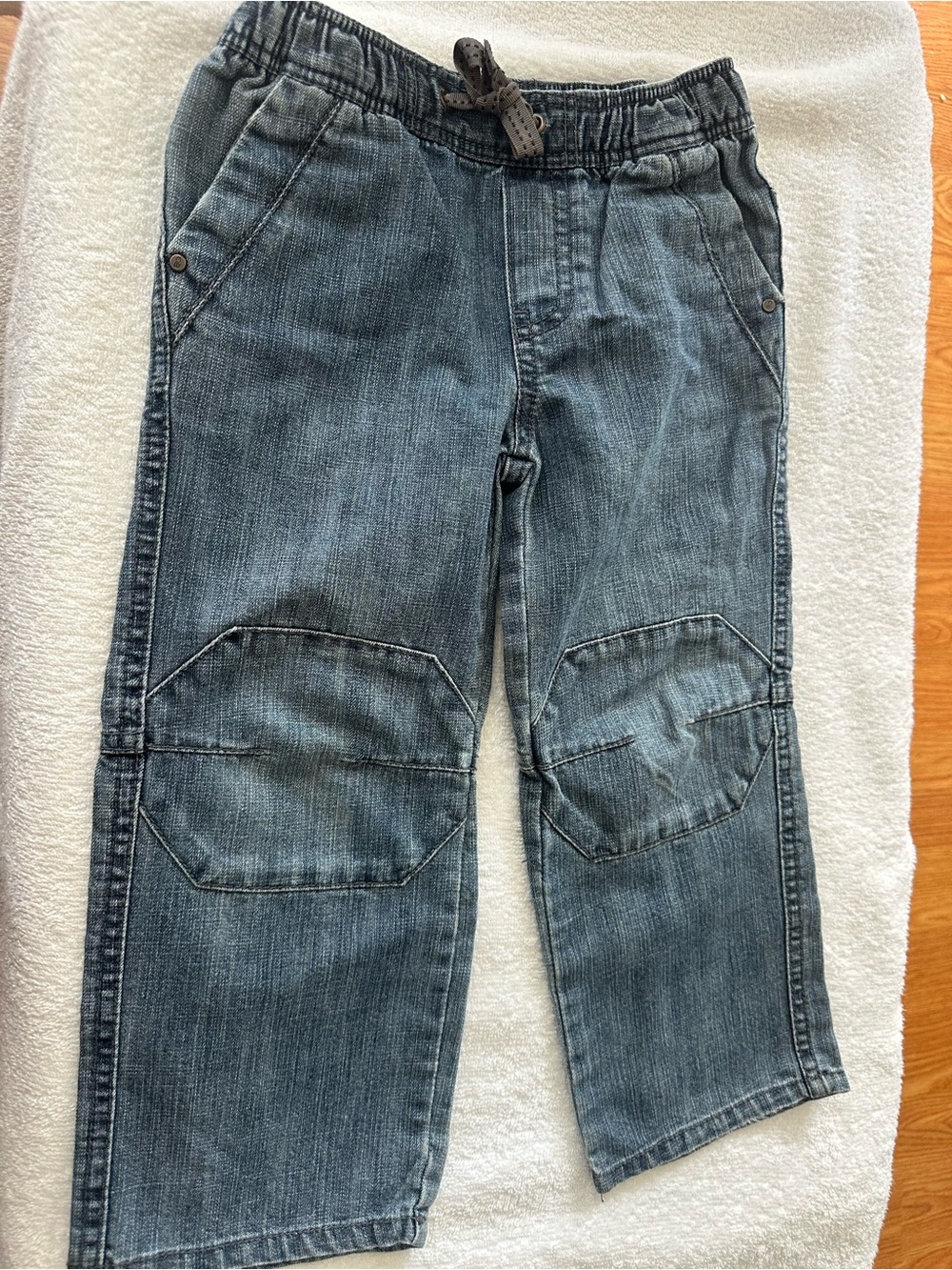 OshKosh B'gosh Boys' Blue Denim Jeans with Knee Panels